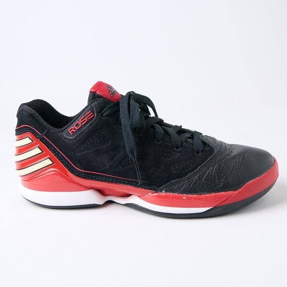 Men's adidas Rose 2.5 Low Chicago Bulls 'Away' Black/Red Basketball Shoes Size 8 - Picture 7 of 10